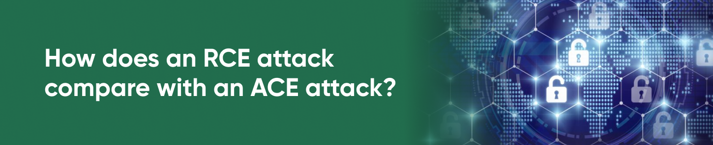 How does an RCE attack compare with ACE attack?