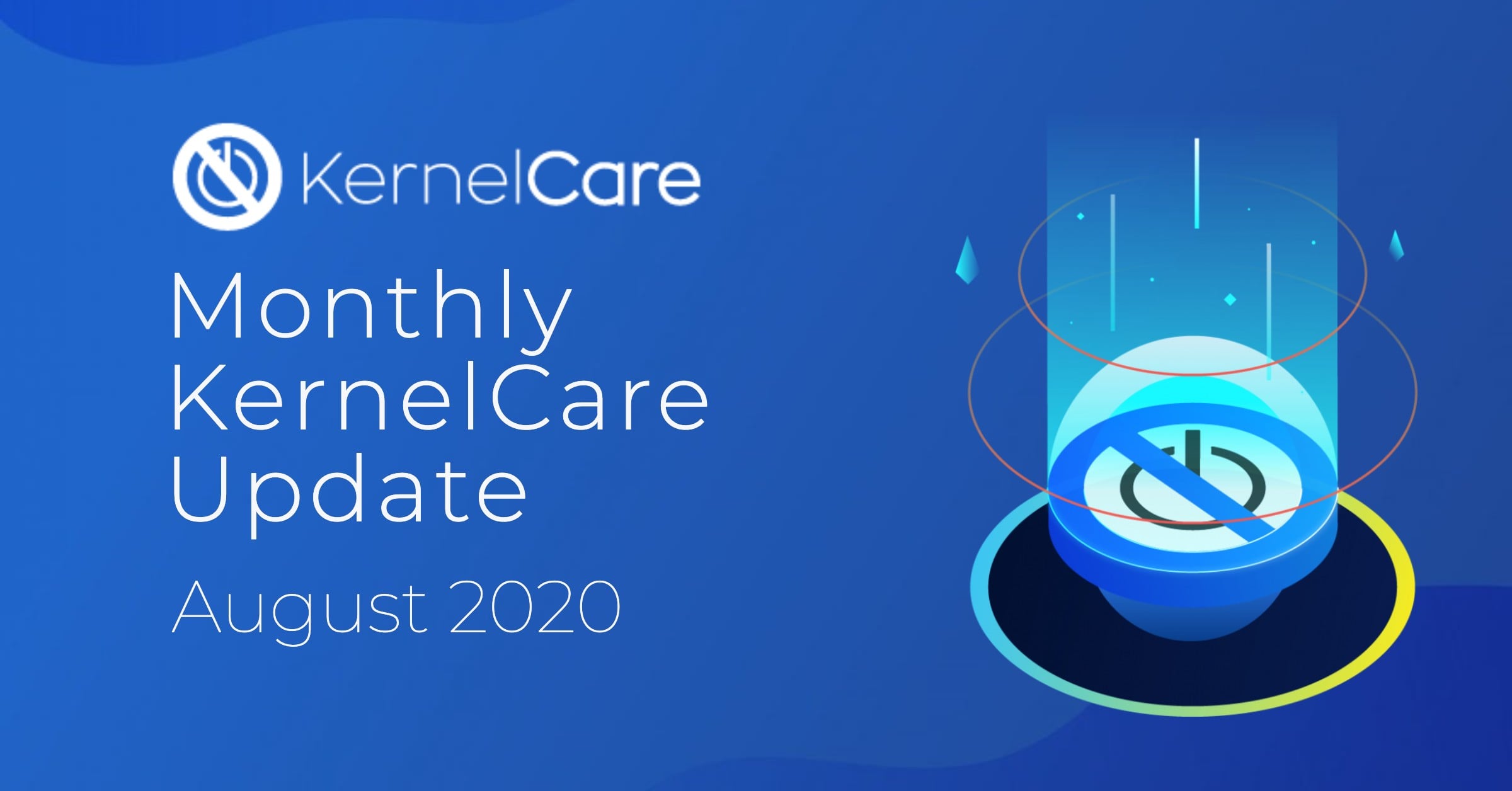 KernelCare 월간 업데이트 블로그 커버 8월-민