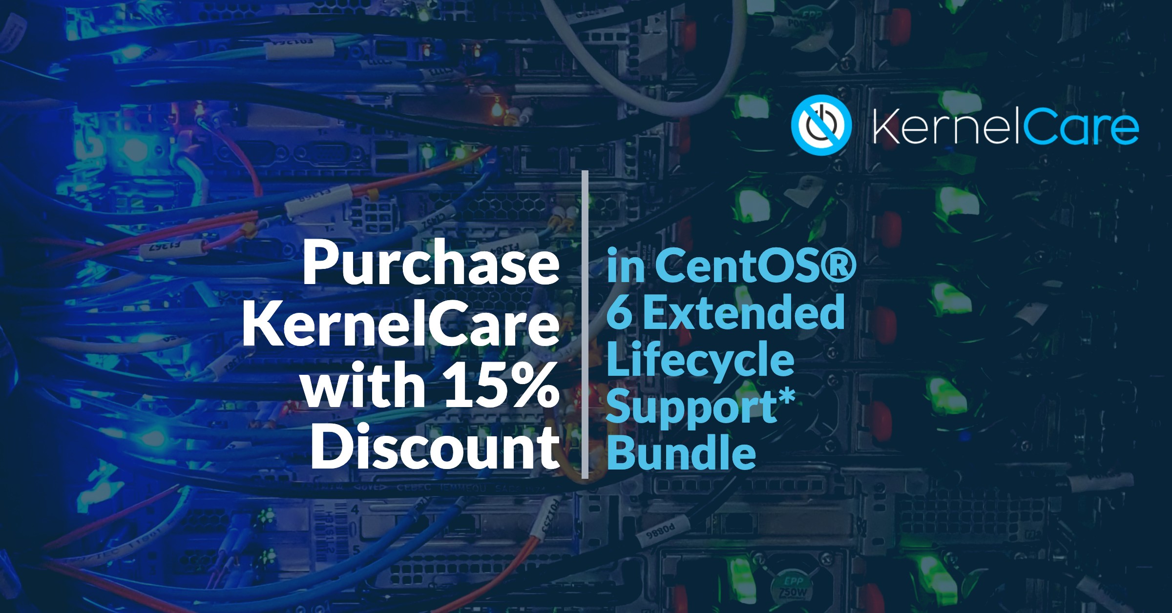 Achetez KernelCare avec une réduction de 15 % dans l'offre groupée CentOS® 6 Extended Lifecycle Support_.
