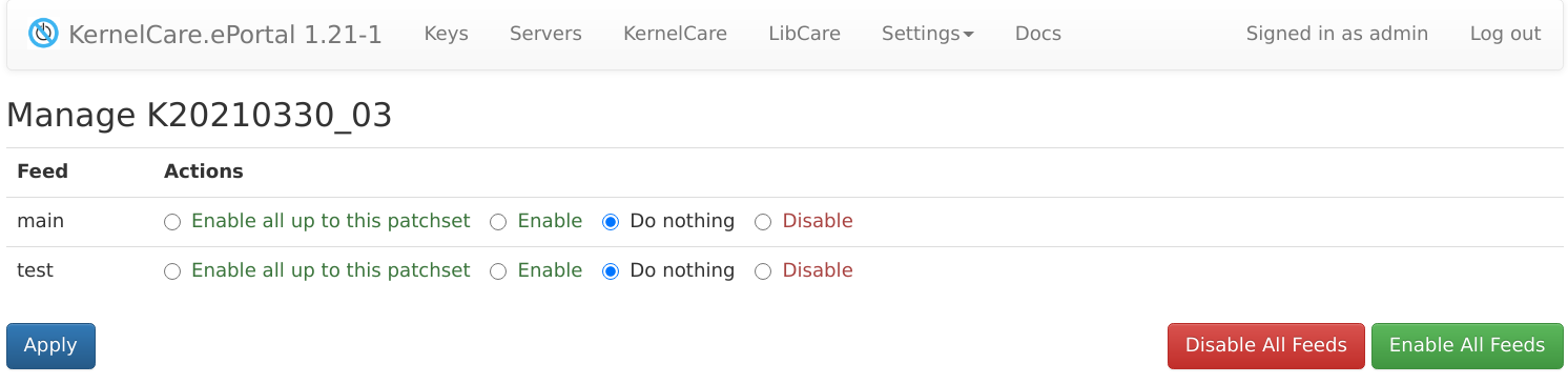 KernelCare ePortal 1.21-1 update and UI improvements - TuxCare