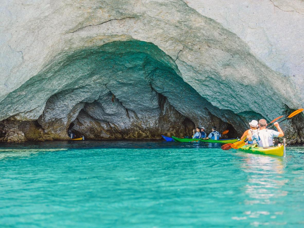 Sea kayaking greece Milos