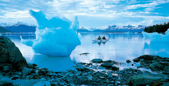 Sea kayaking iceland