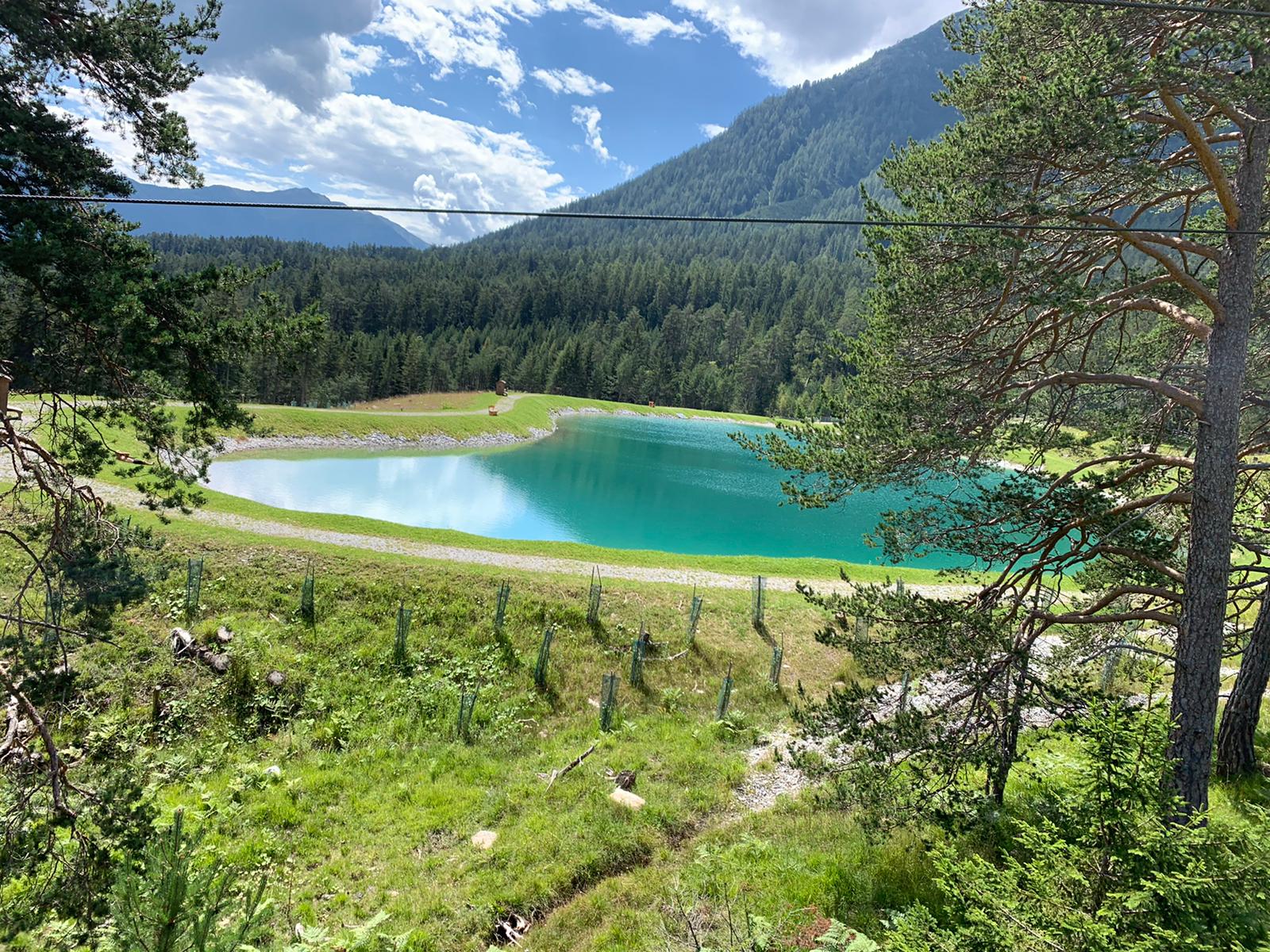 A beautiful blue lake in austria