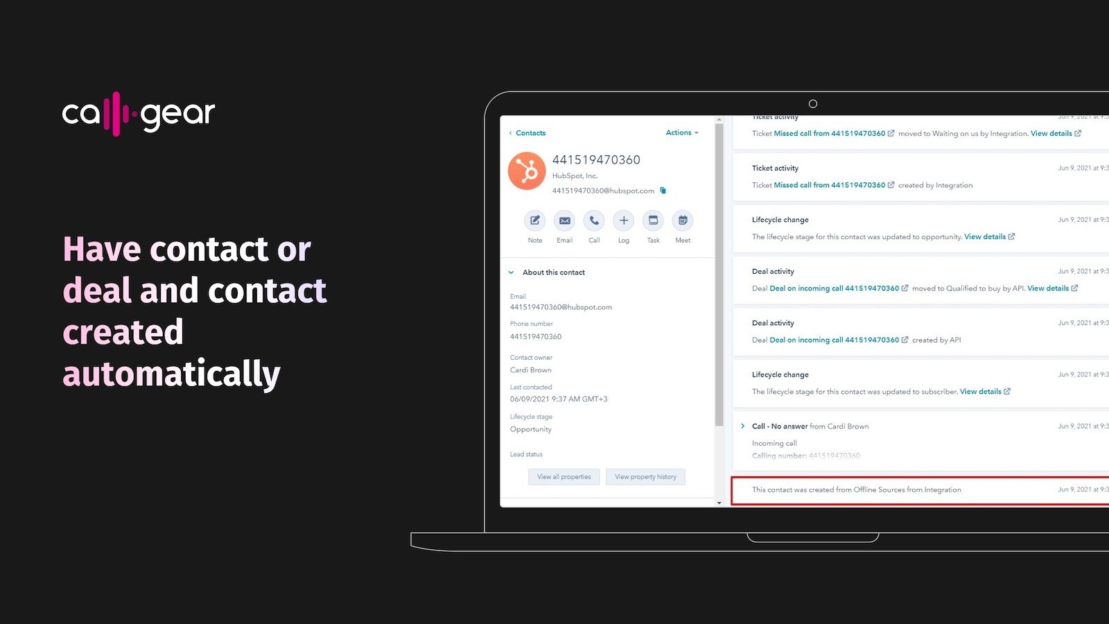 Have contact or deal and contact created automatically