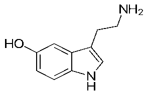 Serotonin chemical structure