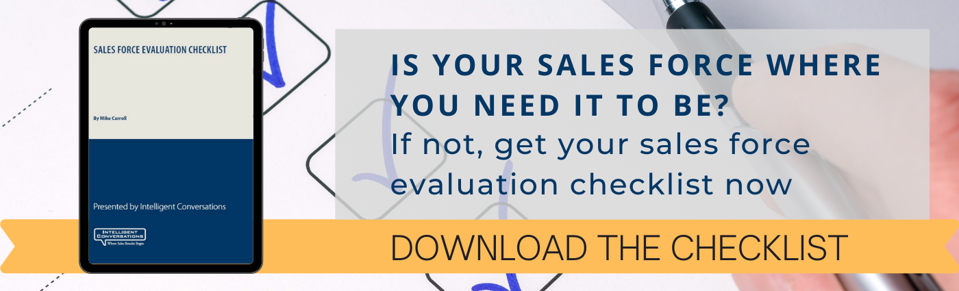 Sales Force Evaluation Checklist when to analyse a sales force