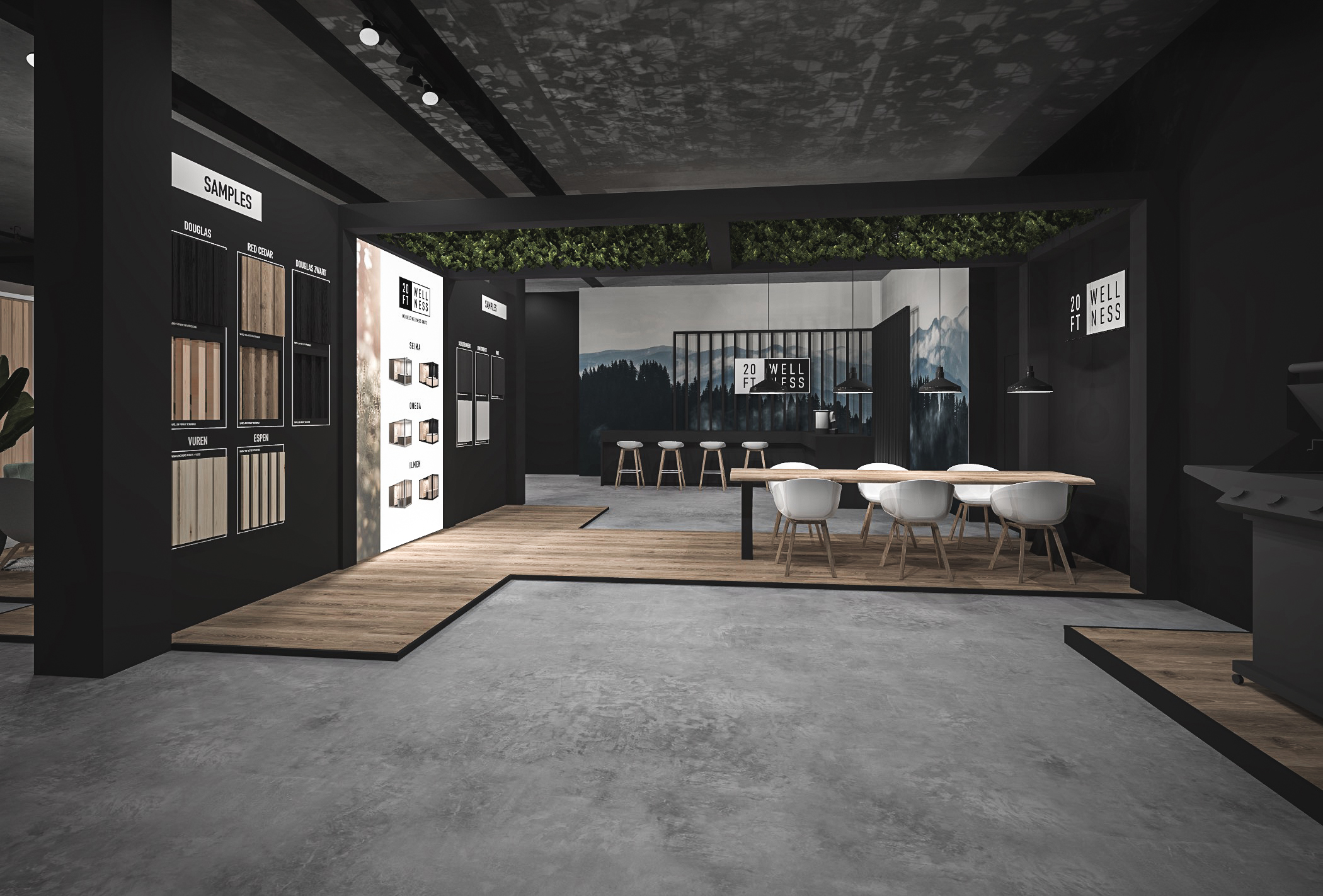 20ft wellness showroom