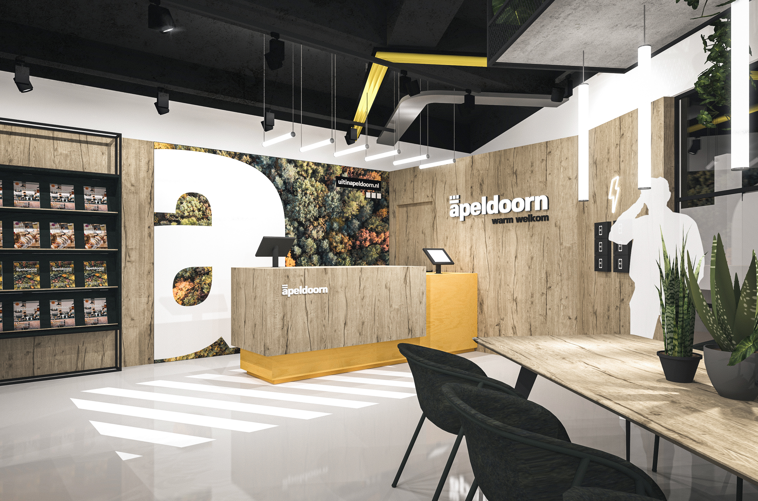 Gemeente Apeldoorn informatiepunt interieur 