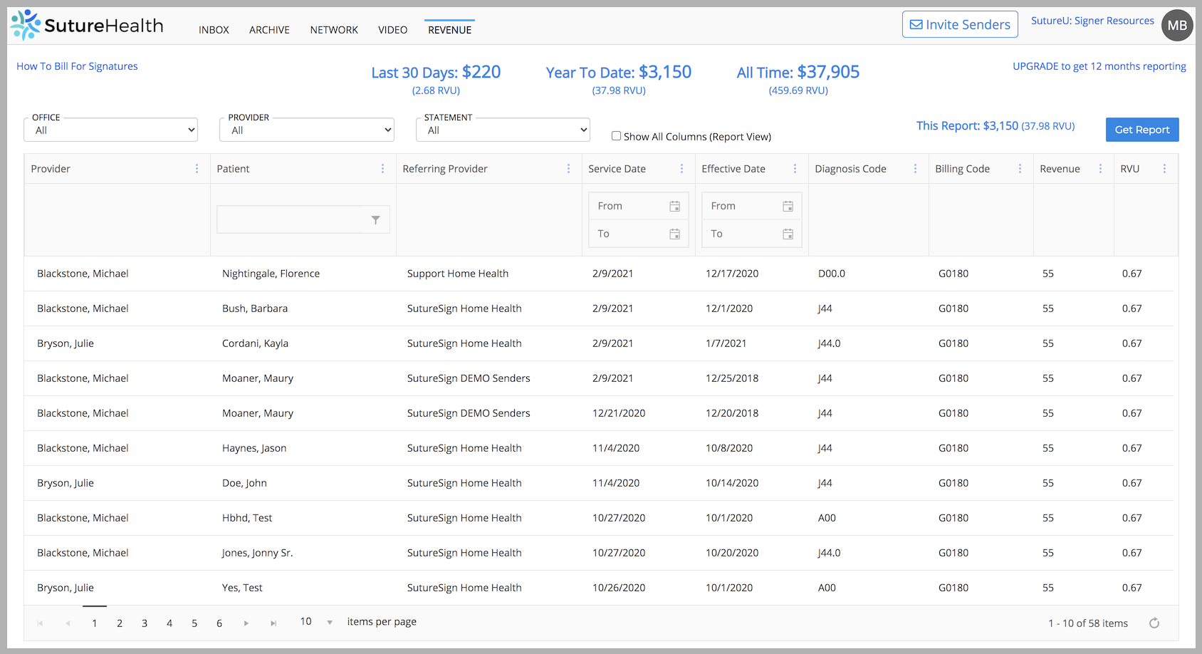 Signer - Revenue Page with Border