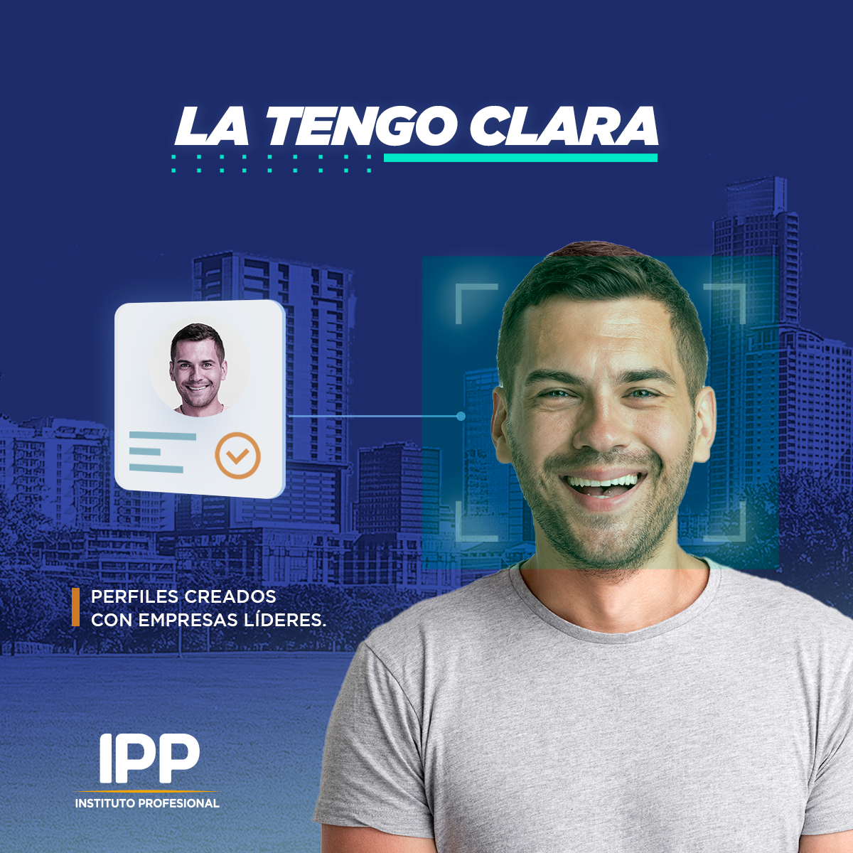 Chico con perfil profesional en LinkedIn