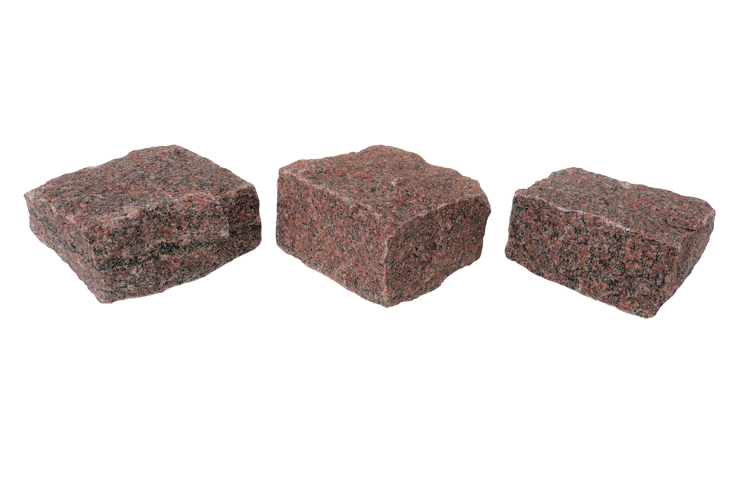 Red Granite Setts - 10x10 Cobbles