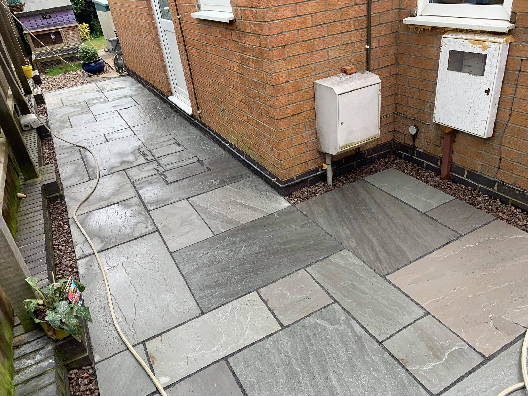 Kandla Grey sandstone paving