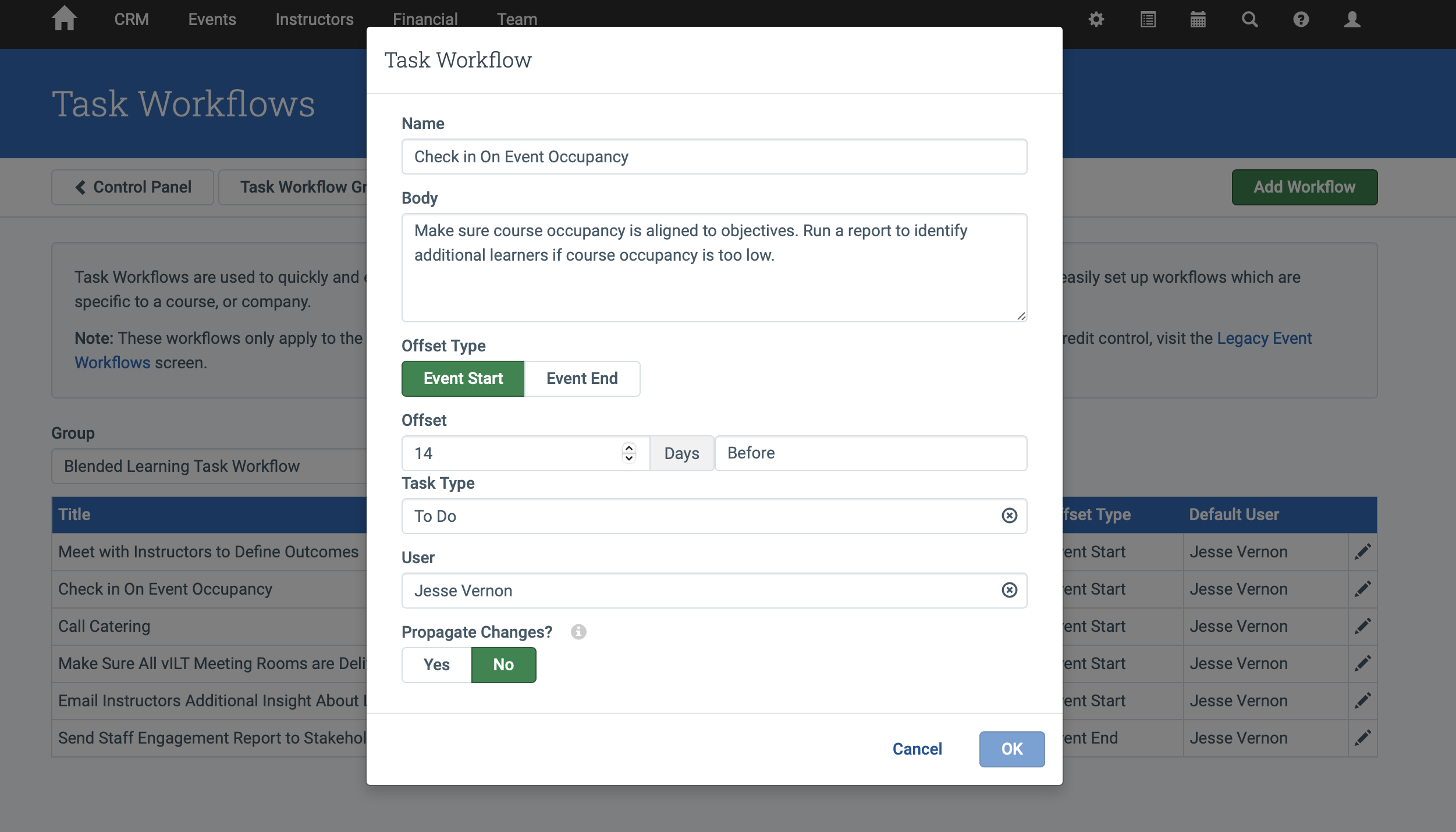 Task Workflows example