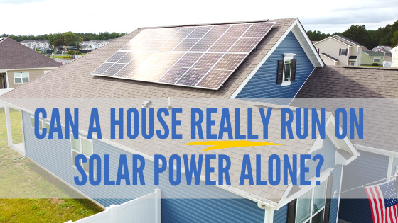 solar power to run a house