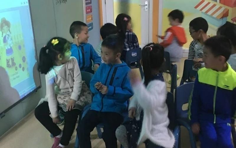 Teaching English to children in Beijing China