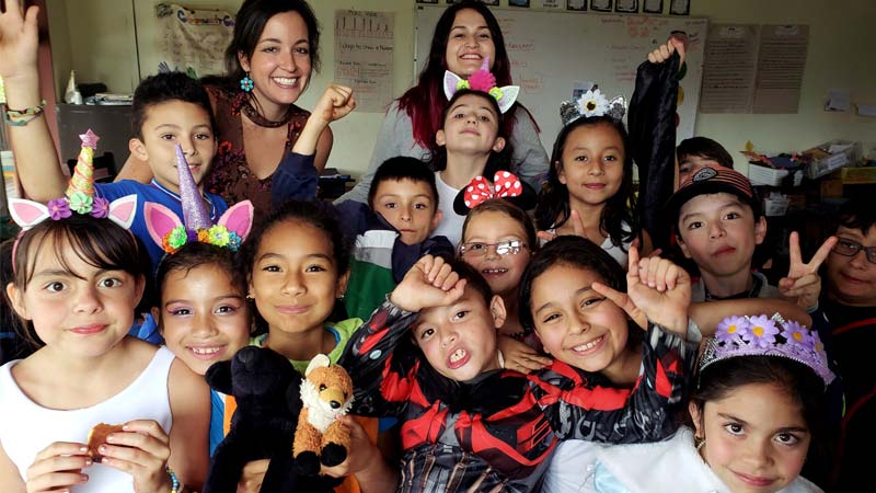 ITA grad Mila Winograd and her TEFL students in Costa Rica