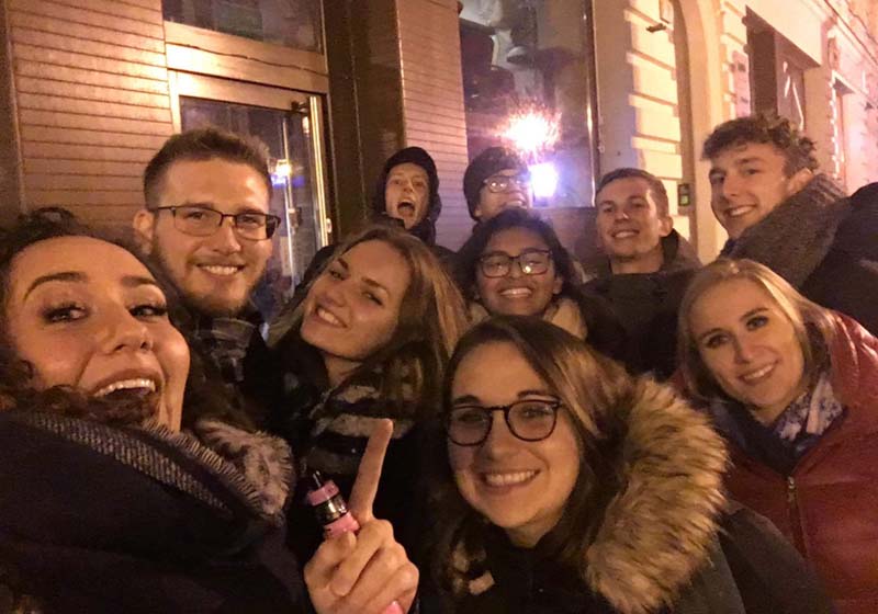 group of TEFL sudents in the Czech Republic