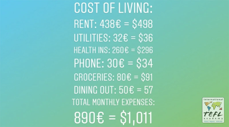 How much money do English teachers make in Germany?