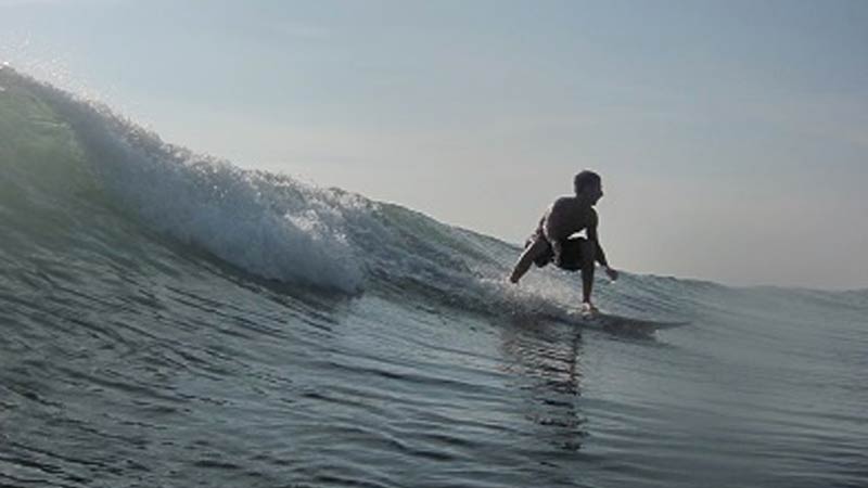 Surfing in Peru