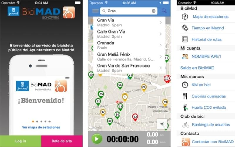 BiciMAD biking app for Spain