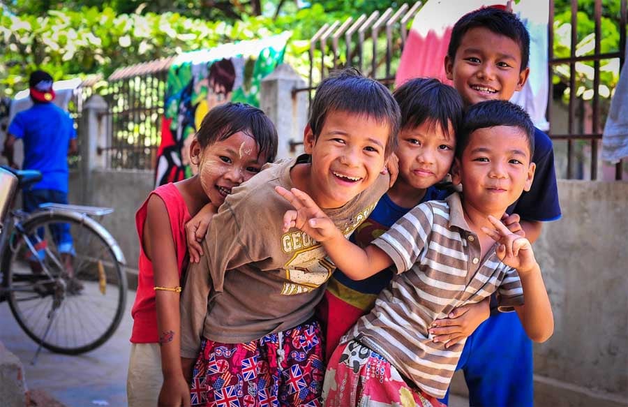 TEFL students in Myanmar