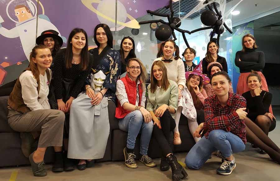 a group of TEFL teachers in Russia