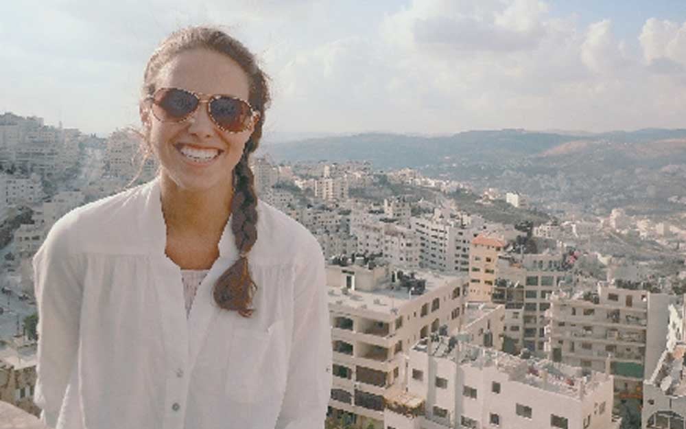 a female English teacher in Lebanon