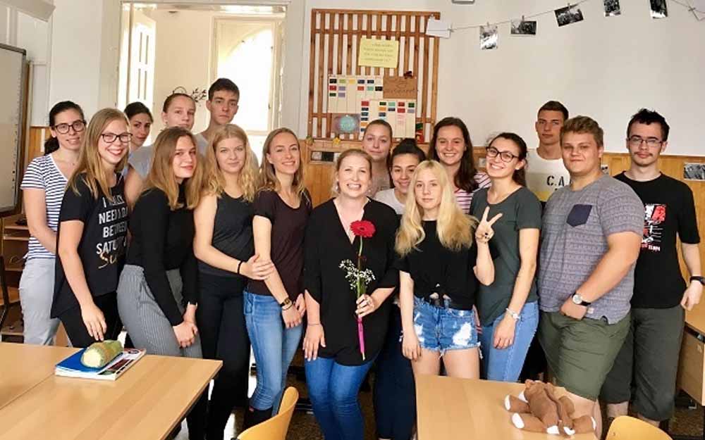 a group of English teachers in Hungary