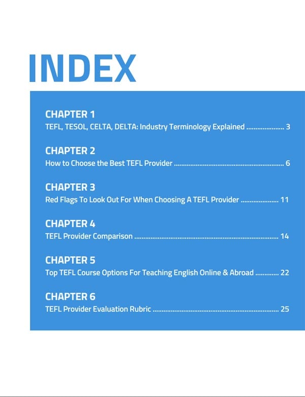 TEFL Providers