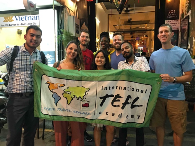 a group of English teachers in Vietnam
