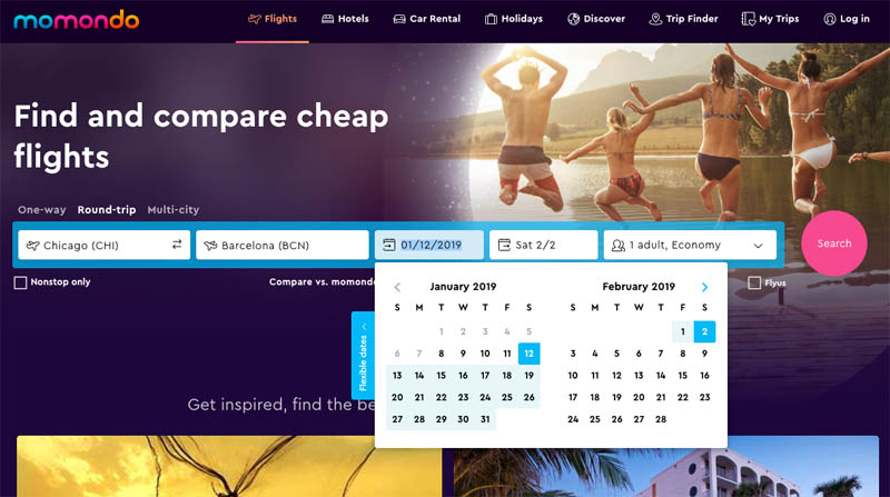 Find cheap flights online