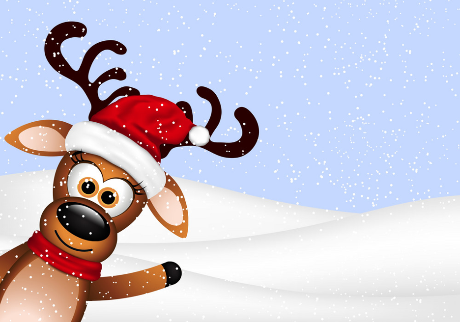 Reindeer Zoom background