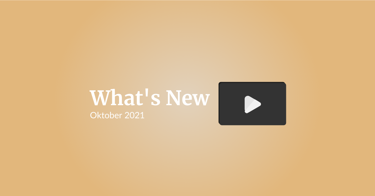 What's New: Oktober 2021