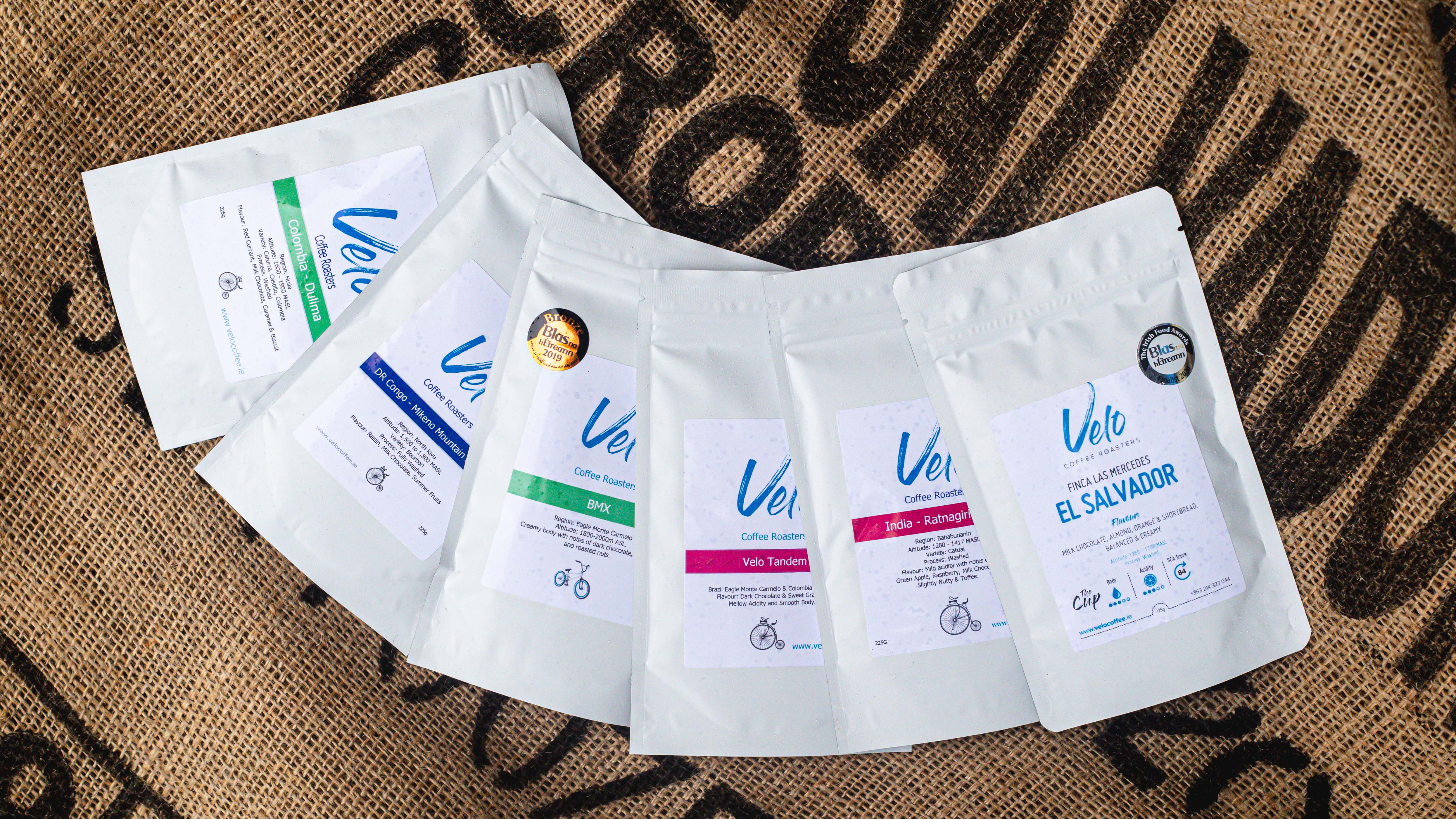 Coffee Bags Fanned Out_Velo Coffee (2)