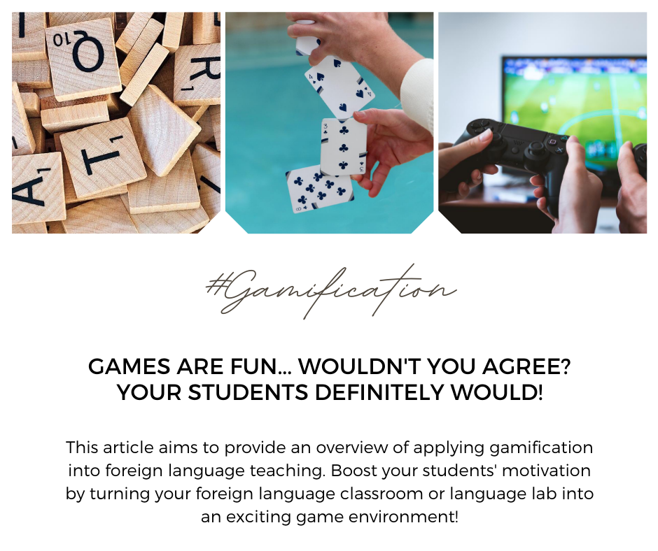 Illustration image about gamified language teaching approach