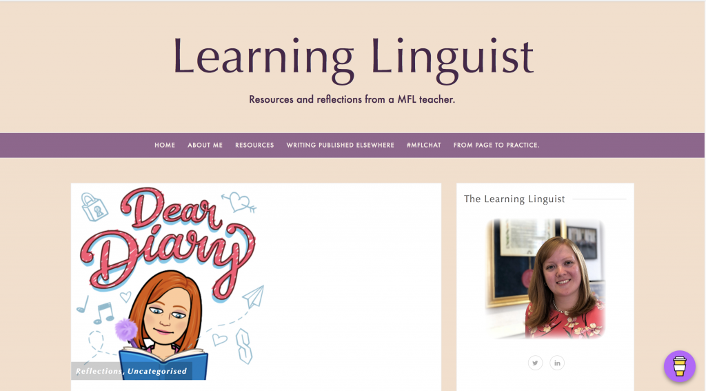 cover image from Learning Linguist language teaching blog
