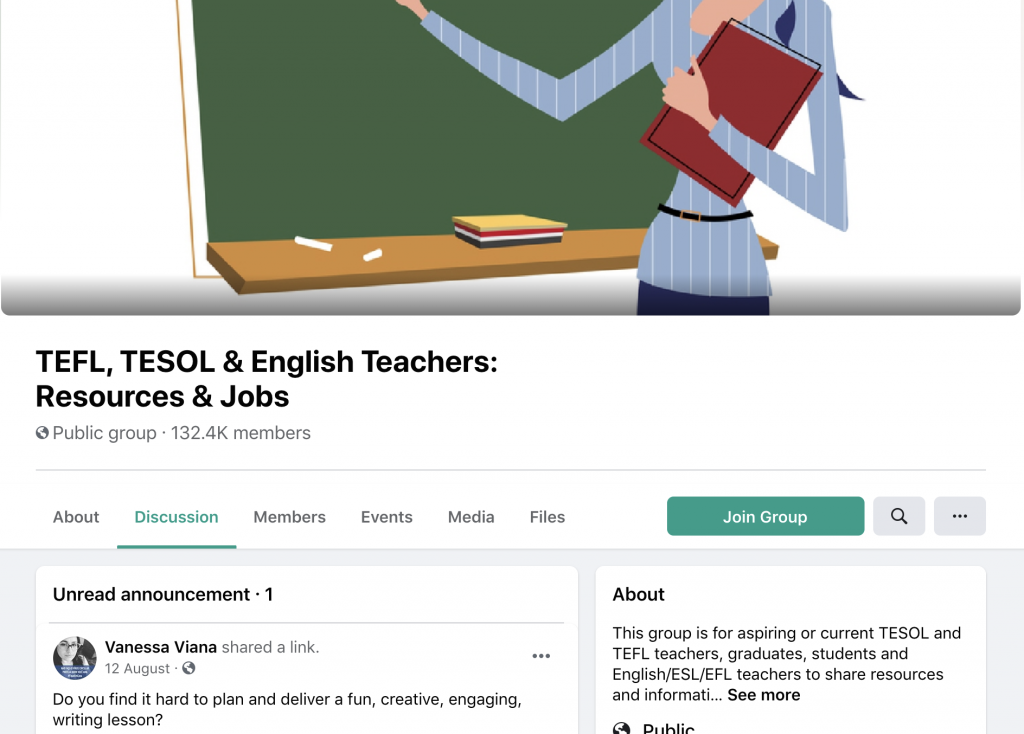 TELF and TESOL group in FB