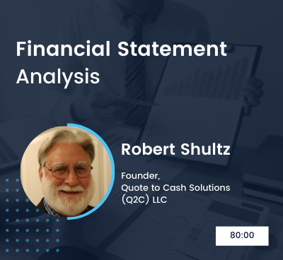 Financial Statement Analysis and contains Speaker name and Image