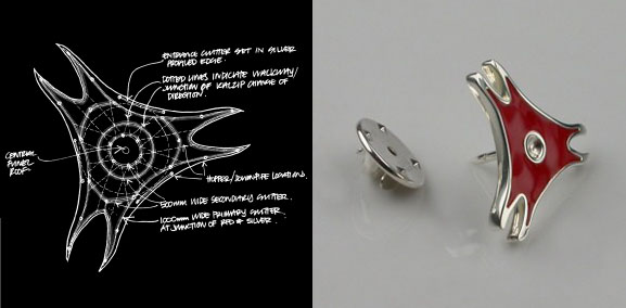 Stephen Einhorn Ferrari World Abu Dhabi Bespoke Tie Pin | Bespoke Corporate Jewellery, Jewelry Design | London