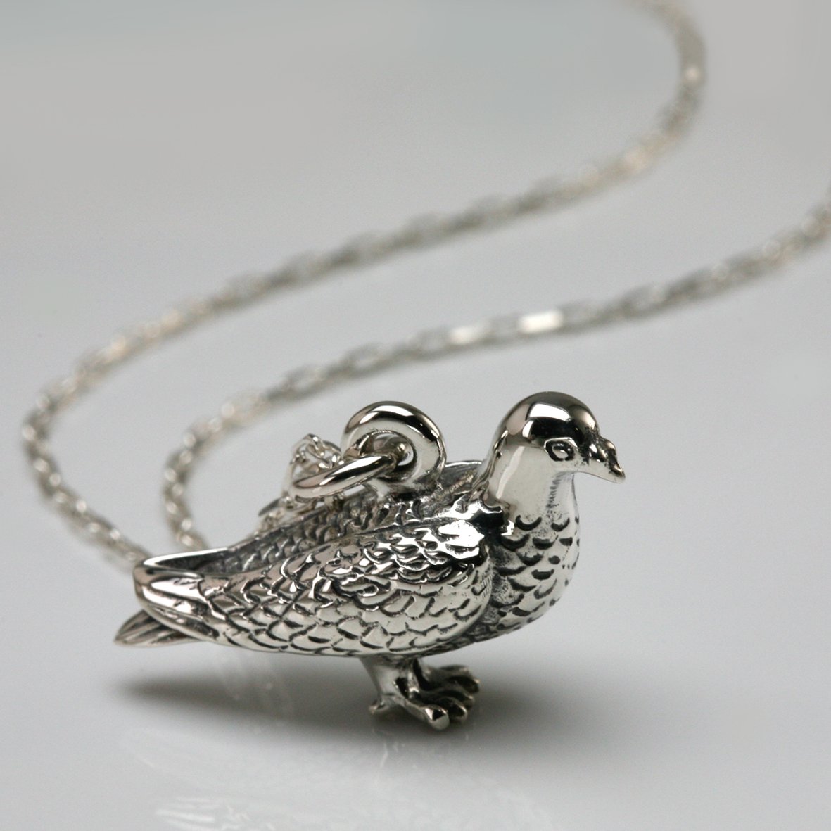 Stephen Einhorn London Pigeon Charm Necklace