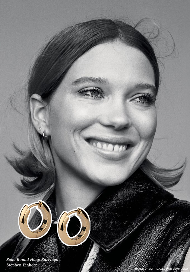 Stephen Einhorn Womens Jewellery on Lea Seydoux in Dazed