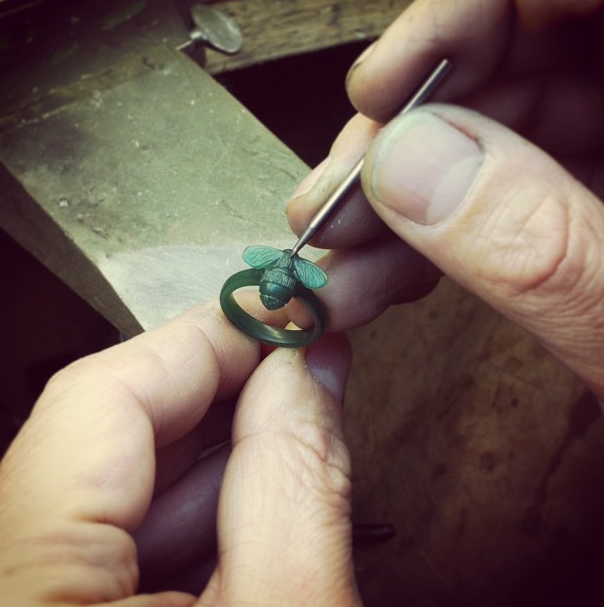 The making of our new Stephen Einhorn Bumblebee ring