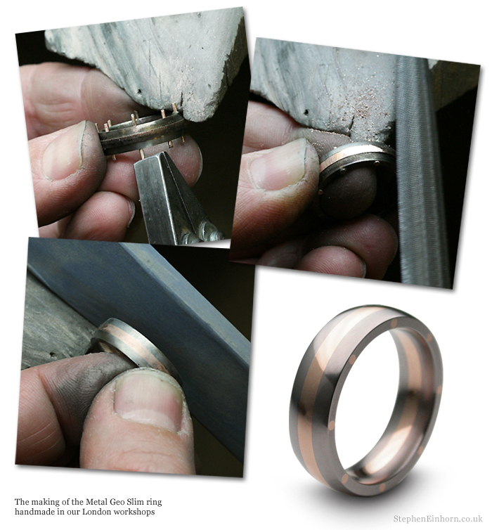 What Is Rose Gold - The Making Of Stephen Einhorn's Gold Metal Geo Rings - Jewellery London