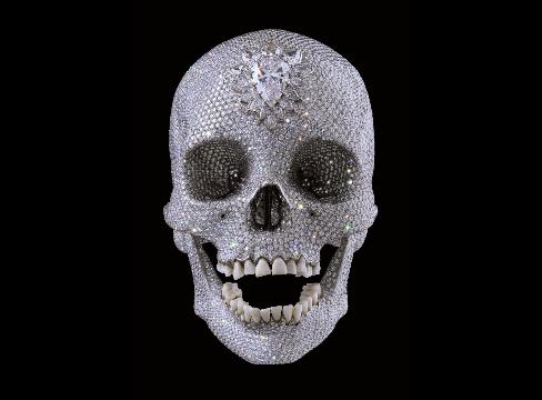 damien hirst skull wallpaper