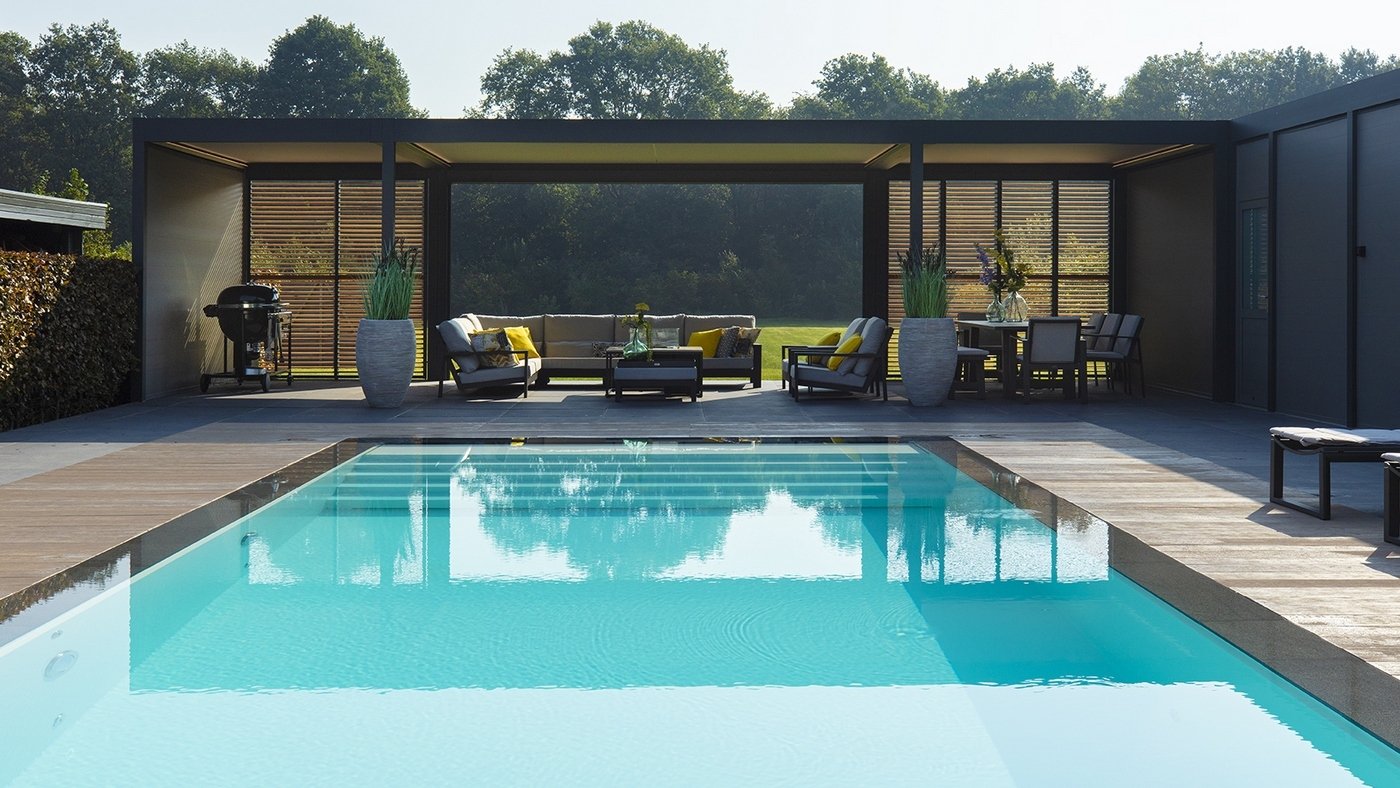 Paleis Vervagen rand Inbouwzwembad in tuin aanleggen | Luxe zwembad | Welson