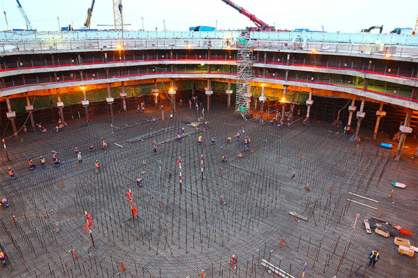 установка датчиков в процессе строительства