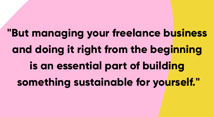 how to manage a freelance business