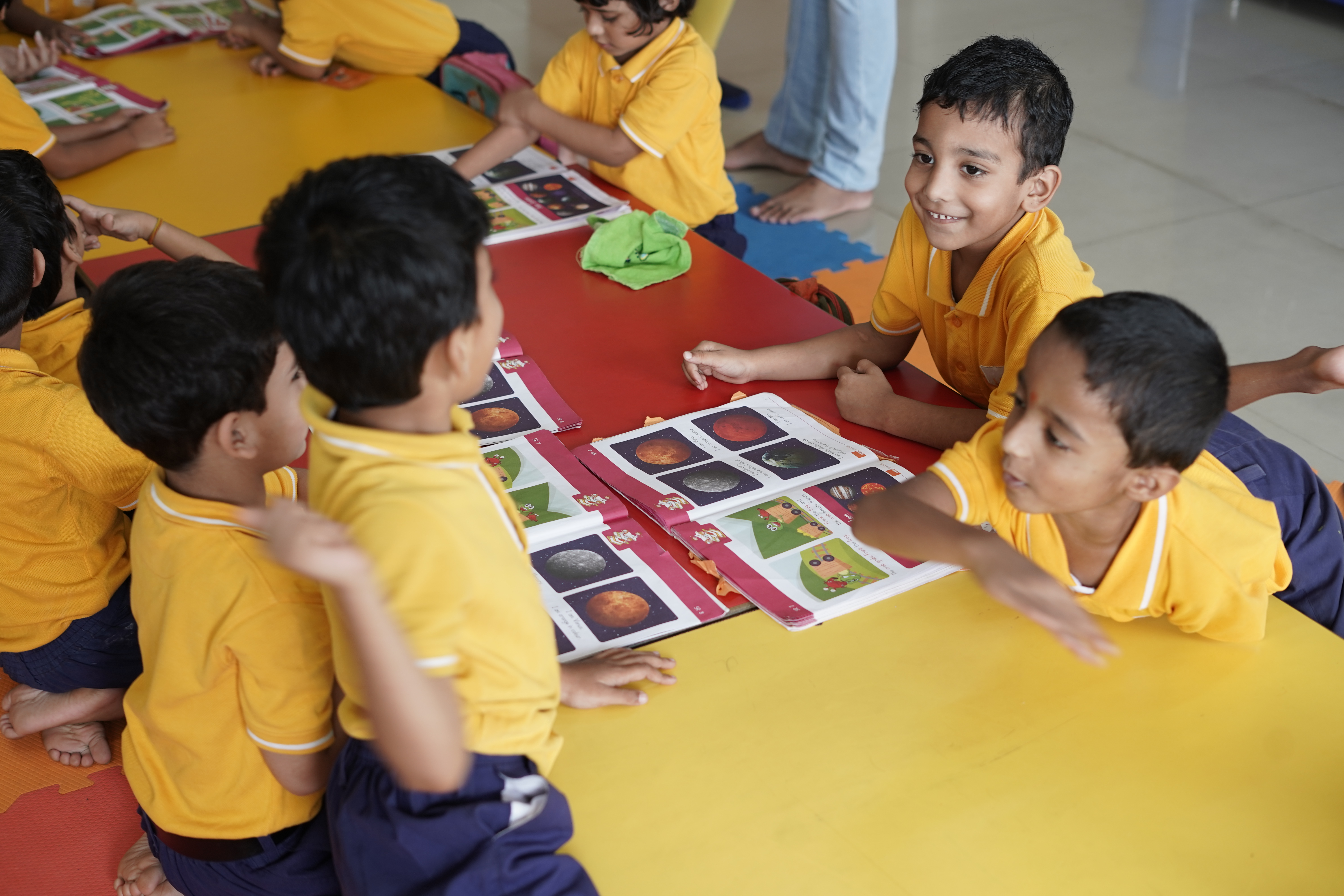 children in small town India