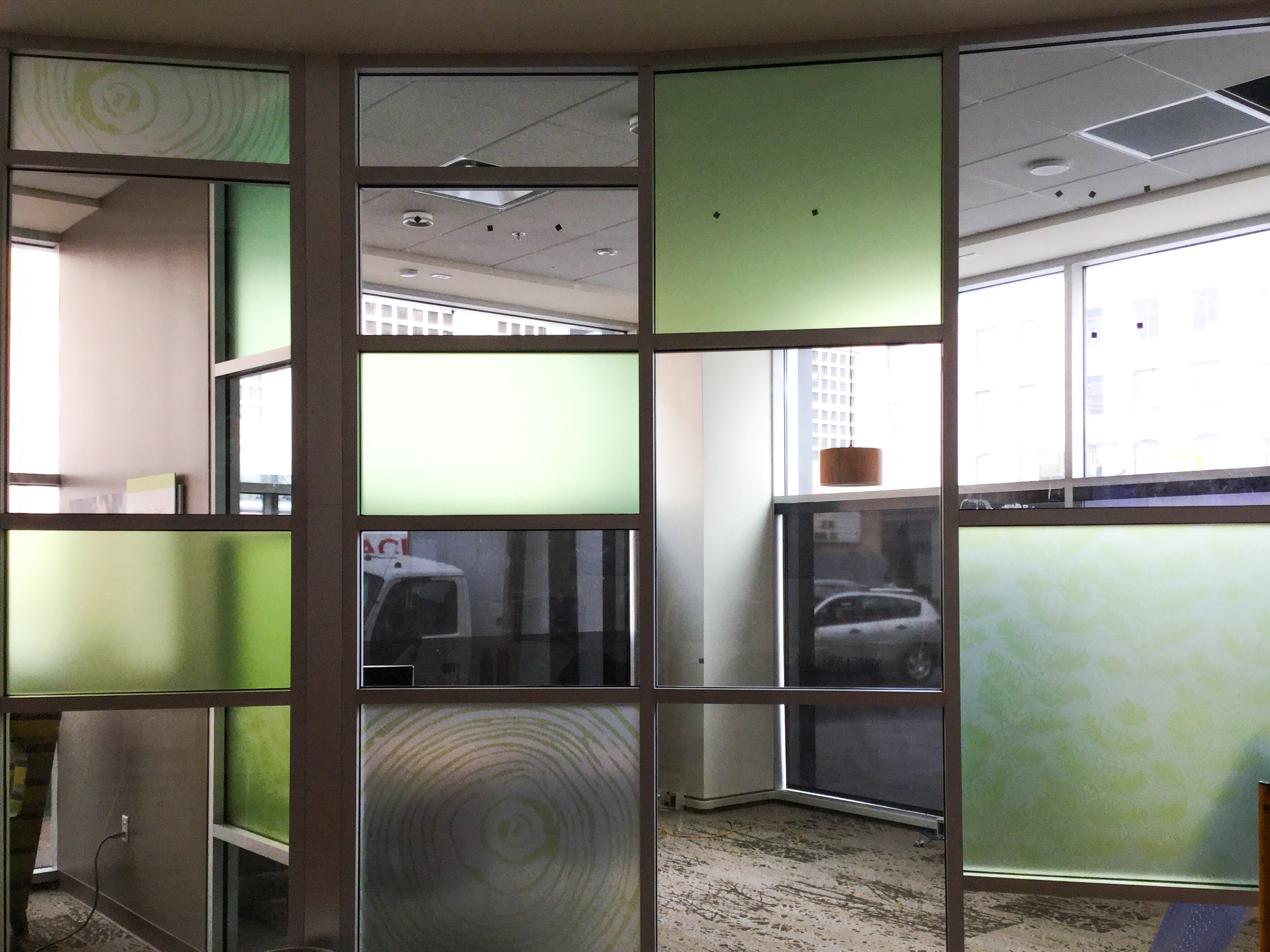 Decorative Window Film Custom Designs in San Francisco Bay Area