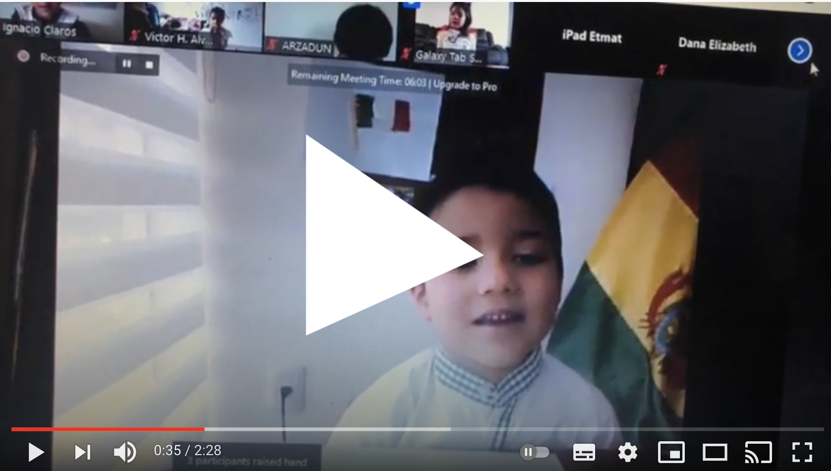 Intercambio virtual Bolivia-México en Preescolar.